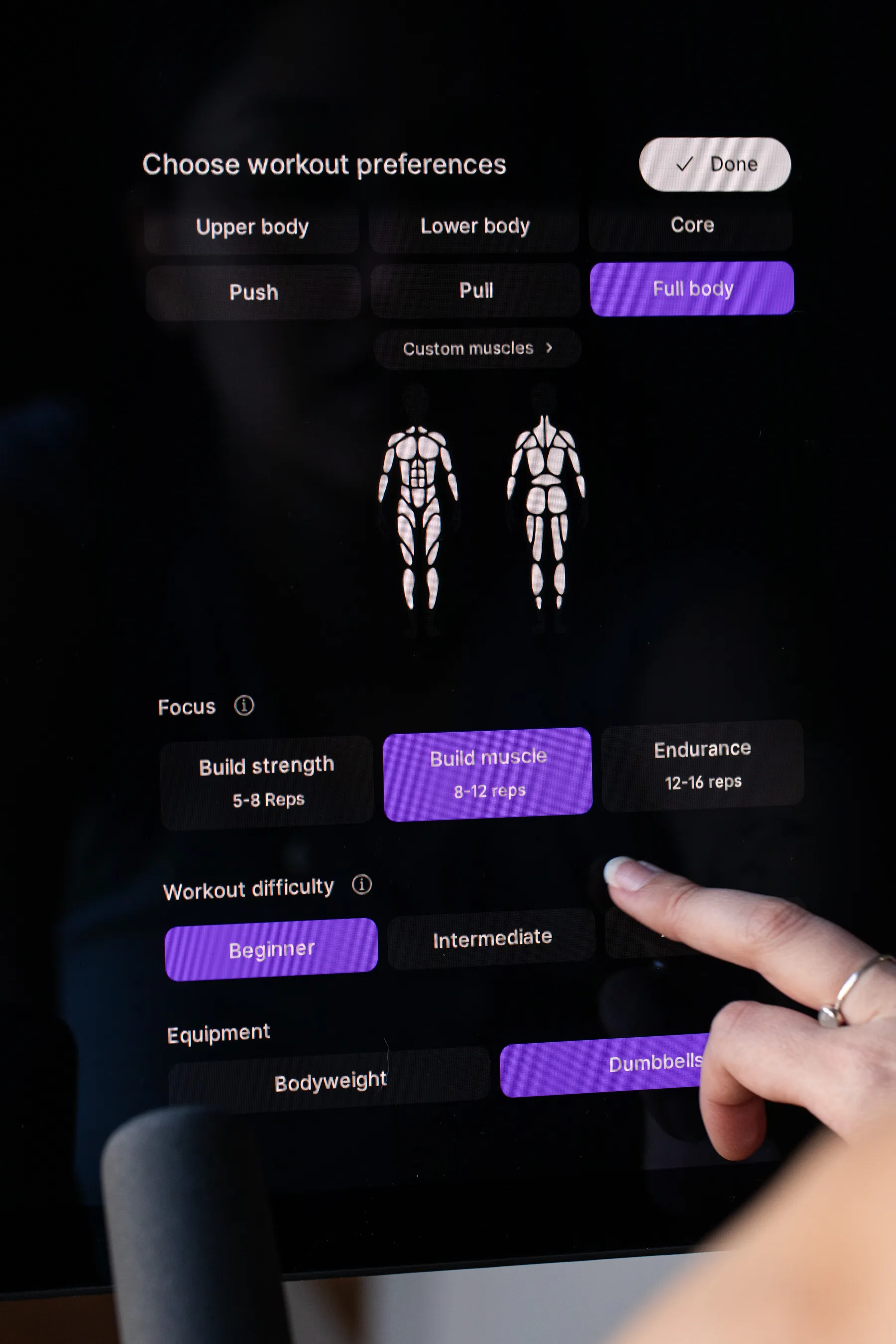 This generates workouts quickly, but oftentimes I have to tweak it to suit my current state.