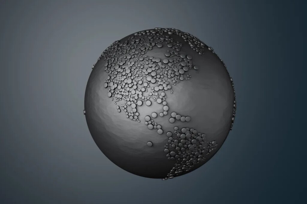 Metal globe