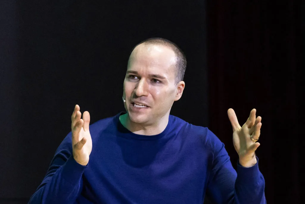 Greg Brockman, president and co-founder of OpenAI Inc., during the SK AI Summit in Seoul, South Korea.