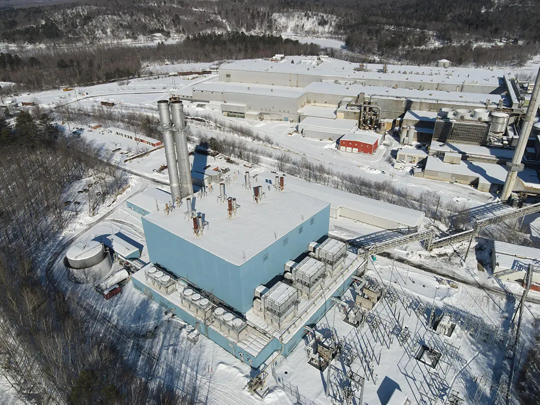 The Androscoggin Mill in Jay, Maine, closed in 2023 after an explosion. The site is now being considered for a data center.